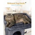 24''Dark Grey Cat Tree For Large Indoor Adult Cats - Walmart.com