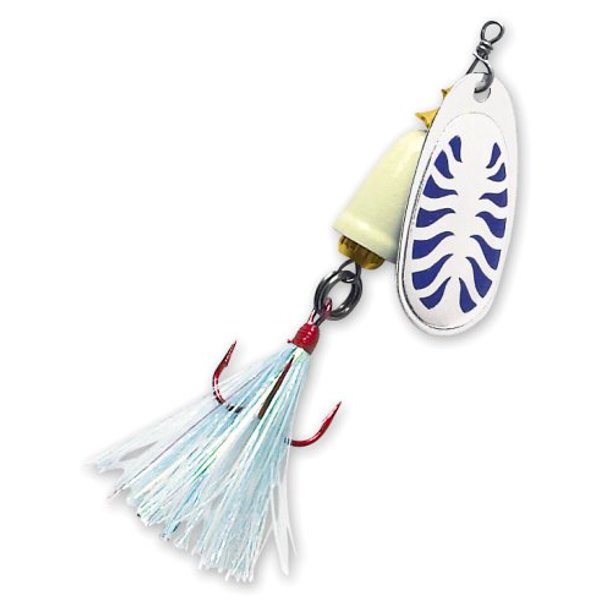 Blue Fox Classic Vibrax 06 Glow 5/8 Oz Fishing lure (Glow Blue, Size 3