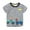 1#Black, variant on Byoo Toddler Boys' Crew Neck T-Shirt Cartoon Car Striped Short Sleeved T Shirt Tee Top
