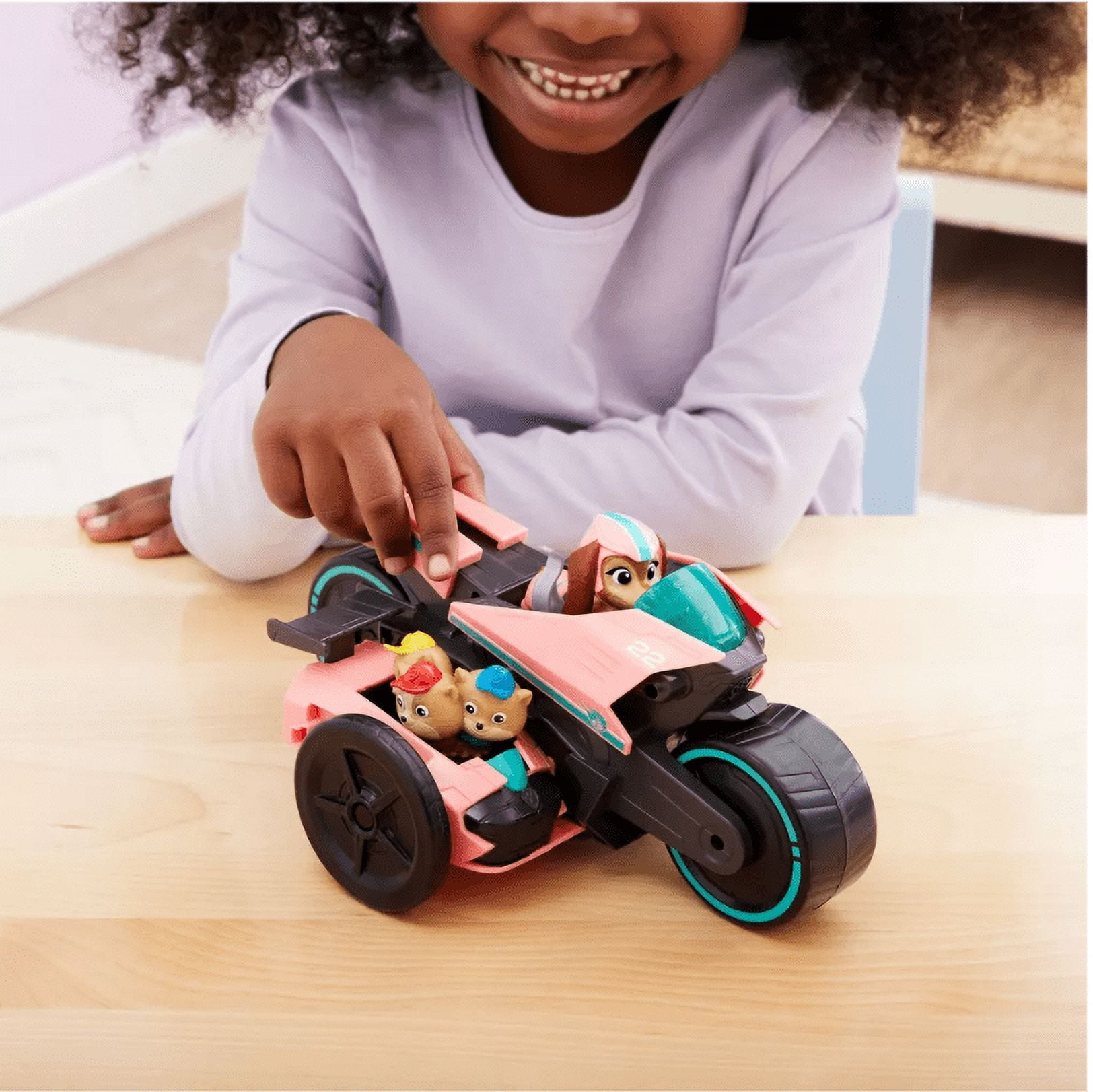 Paw Patrol Child 9'' Liberty & Poms Toy Vehicle Playset, Plastic Pink, 3 Count
