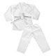 thumbnail image 2 of 1 juego de uniforme de karate profesional para niños y adultos, traje de entrenamiento de artes marciales con cinturón, ideal para practicar karate y taekwondo, blanco M, 2 of 7