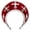 Wine Red, variant on 1Pc Green Renaissance Tudor Crown Headband Hair Accessories