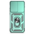 thumbnail image 4 of Dteck Phone Case For Motorola Edge (2024) with HD Screen Protector, Shockproof Slide Lens Magnetic Rotated Ring Kickstand Hybrid Hard Phone Case with Hand Strap, Darkgreen, 4 of 9