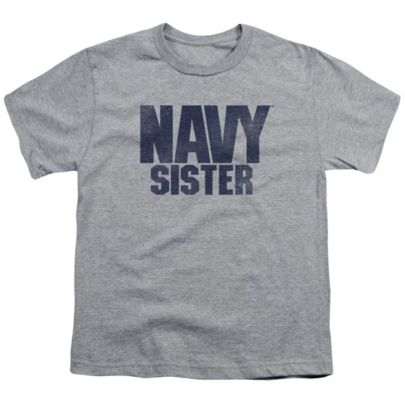 Navy Sister Youth 18/1 T-Shirt Athletic Heather