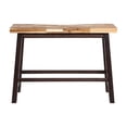 thumbnail image 2 of Amber Counter Height Bench-33 Inch Natural Brown Seat-Espresso Brown, 2 of 5