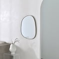 thumbnail image 4 of Asymmetrical Mirror for Wall Decor 23"*30", Modern Brass Framed Wall Mirror for Living Room Bathroom Bedroom Entryway BKS-STOU-0064G, 4 of 6