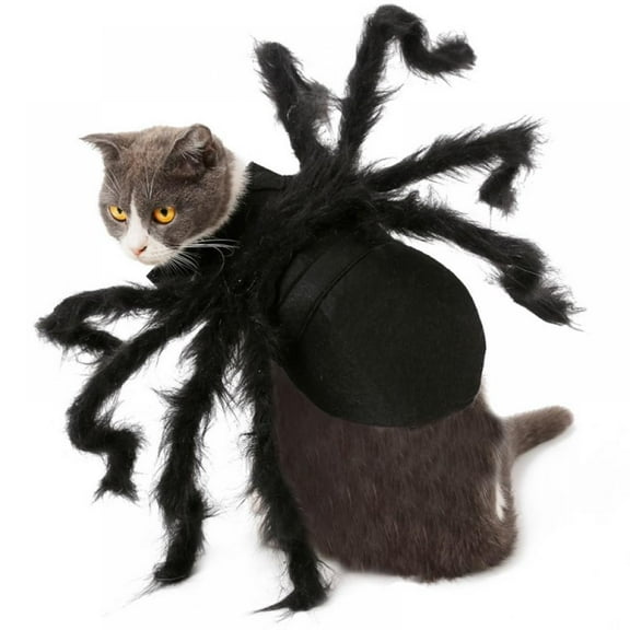 Halloween Spider Costume for Dog Cat, Halloween Pet Costume Halloween Decorations, Spider Decor Halloween Party Supply, Spider Cosplay Costumes Adjustable for Small Medium Dogs and Cats