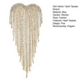 thumbnail image 7 of Xinyolin Heart Tassels Brooch Golden/Silver Color Elegant DIY Clothing Accessories Sparkling Rhinestone Women Tassels Pin for Wedding, 7 of 7