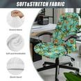 thumbnail image 5 of FKELYI Tropiccal Palm Tree Floral Print Office Chair Cover Computer Chair Covers Removable Chair Protector Slipcover Stretch Fabric Boss Chair Covers for Home Office, Small, 5 of 6