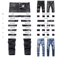 thumbnail image 3 of TIREOW Boys Skinny Ripped Denim Pants Elastic Slim Fit Fashionable Destroyed Jeans Zipper Button Down Denim Trousers, 3 of 7