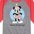 thumbnail image 3 of Disney - Mickey Merry Christmas - Toddler & Youth Raglan Graphic T-Shirt, 3 of 6