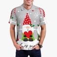 thumbnail image 1 of Balery Merry Christmas Gnome1 Camisa Polo de Hombre con Estampado, de Manga Corta y Tejido Medio, Camisa Tipo Golf Polo-Small, 1 of 6