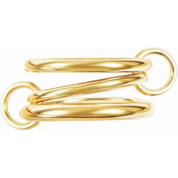 Chunky Gold Stackable Rings for Women,Dainty Multi-Link Rings Non Tarnish Women Jewelry,18k Gold Plated Stacking Rings Set Size 5-11