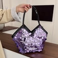 thumbnail image 6 of YiJuHui Fashionable Sequins Tote Bag for Women, Trendy Shoulder Crossbody Bag, Sparkly Casual Purse, Lightweight PU Leather, Versatile Everyday Carryall for Work Travel Shopping, 6 of 6