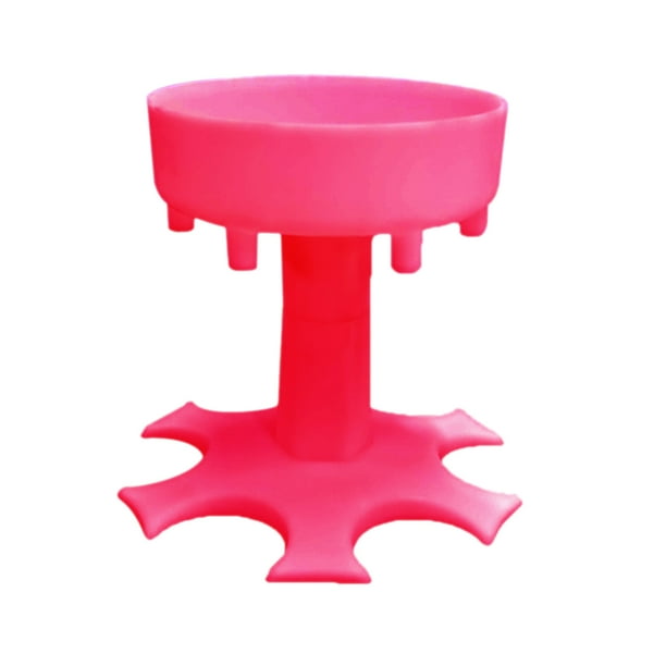 Dispensador de vino Worallymy para restaurante en casa vaso de bebida de 6 disparos dispensador de PP vertedor de jugo de bebida rosa Worallymy JD735810446
