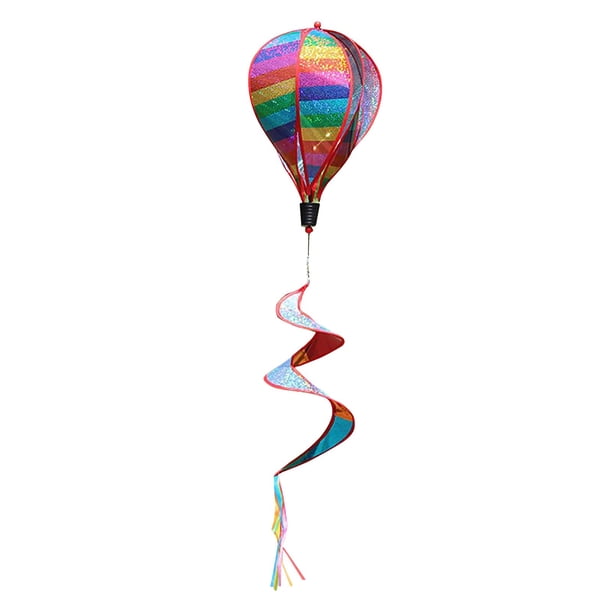 Decoraciones De Fiesta Coloridas Para Niños. Adornos Colgantes Con Globos Aerostáticos Arcoíris Para Celebraciones, Cumpleaños O Para El Hogar, Y Arte Mural Peculiar Para Habitaciones Infantiles.
