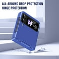 thumbnail image 3 of Decase for Samsung Galaxy Z Flip 4 / Z Flip 3 Rugged Case,Heavy Duty Military Grade Drop Protection Hinge Protection Shockproof Phone Cover,for Samsung Galaxy Z Flip 4 / Z Flip 3 5G,Blue, 3 of 6