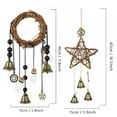 thumbnail image 2 of 2Pcs Witch Bells Protection Door Hangers, Witch Wind Chimes Wreath, Handmade Hanging Wiccan Magic Wind Chimes for Home Doorknob Witchcraft Decorations, 2 of 8
