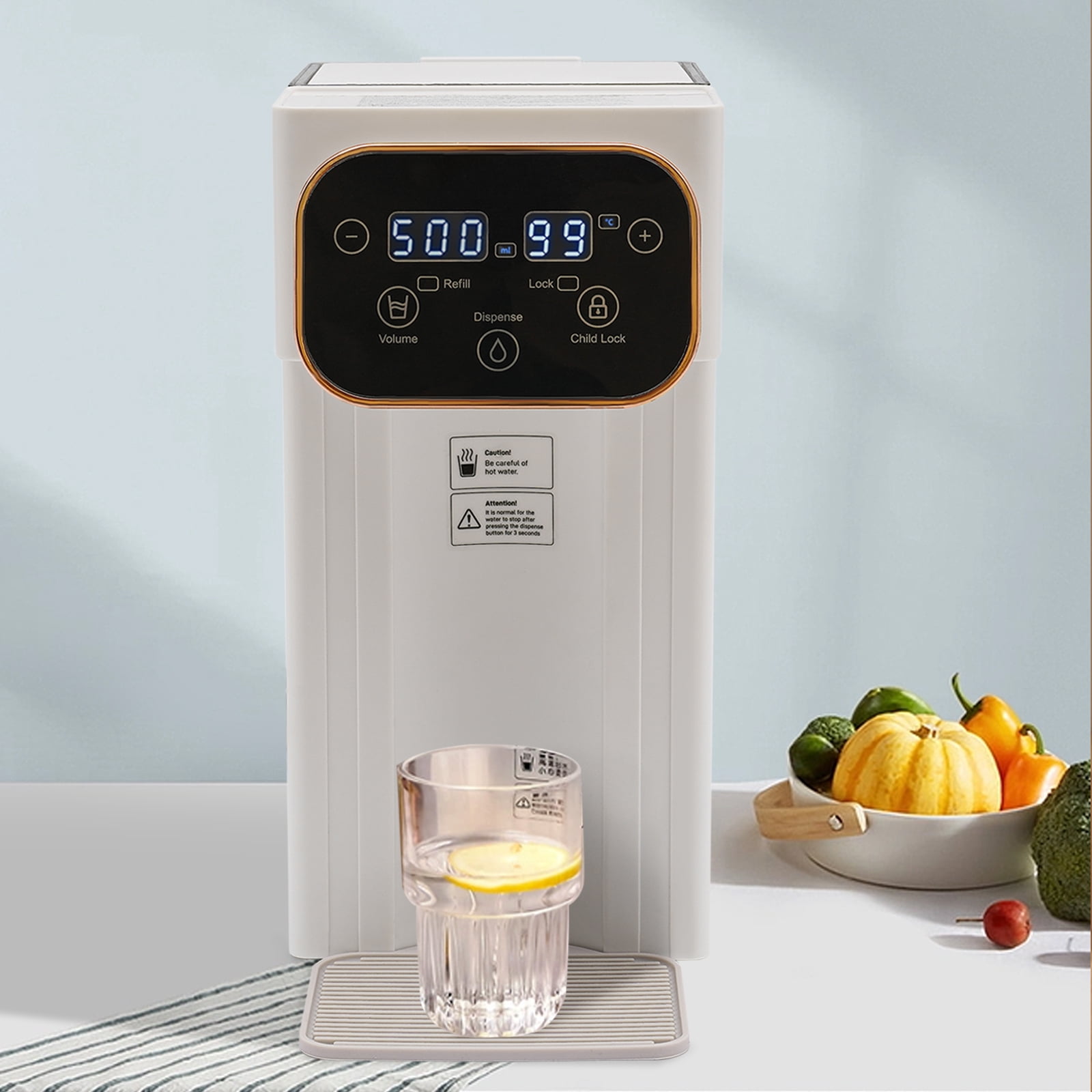 Wildnix Water Cooler with 1500W Instant Heating, Child Safety Lock, Large Capacity Tank, LCD Operation Panel, Fast Hot Water Dispensing