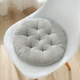 thumbnail image 2 of Beautynvta Chair Cushions, Cotton Round Dining Chair Cushions, Thickened Soft Floor Cushion for Kitchen Dining Office Chairs, 15.74x15.74 In, Gray, 2 of 6