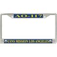 thumbnail image 1 of USNS Mission Los Angeles AO-117 License Plate Frame, 1 of 1