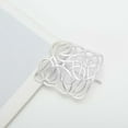 thumbnail image 5 of Unique Bargains 1 Pc Ponytail Buckle Hair Clip Rectangular Lines Hair Ponytail Cuff for Women Silver Tone White, 5 of 5