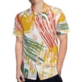 thumbnail image 4 of High Quality Hawaiian Shirts for Men Short Sleeve Aloha Beach Shirt Floral Summer Casual Button Down Shirts Blouses FIVCFI, 4 of 7