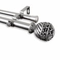 thumbnail image 4 of Home Decorative Lanette Double Curtain Rod 48-84" - Mahogany, 4 of 4