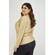thumbnail image 2 of Blusa Elegante de Satín Roman Fashion Talla Extra Dorado 36, 2 of 7