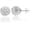 Silver White - 10mm, variant on 1 Piece Disco Ball Earrings for Women Silver Ball Earrings Crystal Earrings Studs Silver Crystal Earrings Cubic Zirconia(10mm)[e7239]