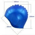 thumbnail image 3 of URMAGIC Unisex Swim Caps with 3D Ear Protection, Durable Flexible Silicone Swimming Hats for Women Men Kids Adults, Bathing Swimming Caps for Short/Long Hair, 3 of 7