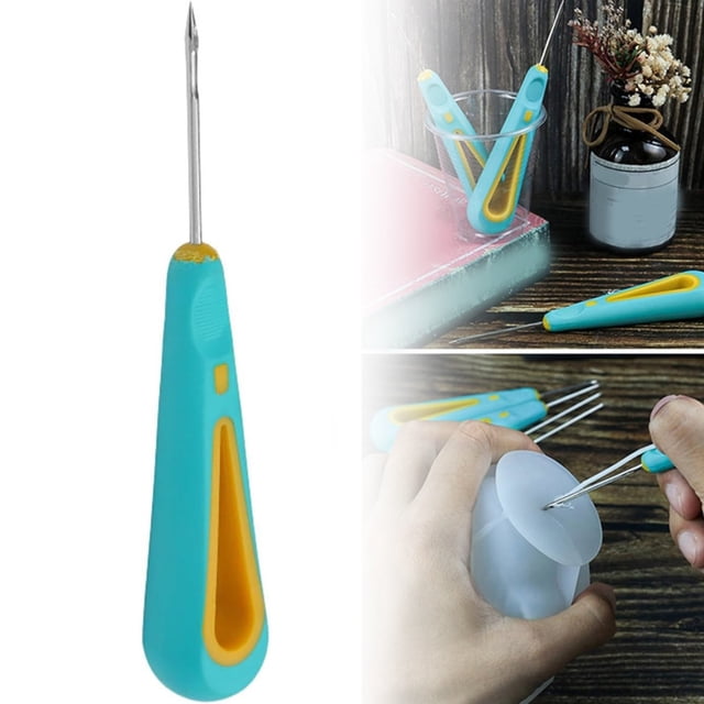 Circular Hole Hand Drill Practical Stamping Needle Candle Wick Tool Easy To Use Suitable For Silicone Making
