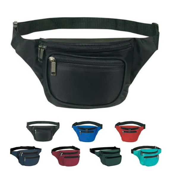 Yens  3-Zippered Fanny Pack, Black, 1-Pack