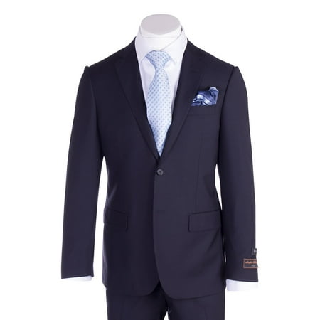 

Novello Navy Blue Pure Wool Men’s Suit by Tiglio Luxe TIG1002