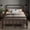 Antique Gold, variant on Allewie King Size Metal Platform Bed Frame with Victorian Style Wrought Iron-Art Headboard/Footboard, Black