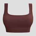 thumbnail image 2 of Cathalem Tank Tops Fitted Basic Cami Tee Shirts,Coffee L, 2 of 5
