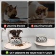 thumbnail image 4 of RLESO Waterproof Dog Food Mat-Silicone Pet Food Mat Dog Food Bowl Mats Cat Water Mats Eating Tray,Non-Slip Pet Placemat with Lip for Messy Drinkers to Protect Floor,Beige 11"×11", 4 of 16
