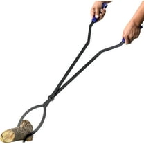 CKLT 40in Heavy Duty Fire Tongs Firewood Grabber Tool, Outdoor Indoor Log Grabber Tongs Rustproof