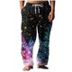 thumbnail image 2 of Pantalones largos para hombre, cintura elástica, estampado, transpirables, cómodos, suaves, informales, de playa, de poliéster., 2 of 5