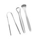 thumbnail image 4 of Limpiador De Lengua 5x3x, Reduce El Mal , Metal Reutilizable, Acero Inoxidable, 4 of 8