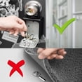 thumbnail image 2 of Key Lock Box, 4 Digit Combination Key Storage Lock Box with Resettable Code, Portable Key Safe Box for Door Knob, Realtors, Contractors-Orange, 2 of 7