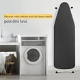 thumbnail image 5 of Ironing Board Cover 148x55cm, Extra Large with 100% Cotton Top Thick Padding, Burn Resistant Easy to Fit (XXL, Black), 5 of 5