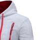 thumbnail image 4 of Gibobby Sudadera con cierre hombre Sudadera Hombre con Capucha De Calidad con Cierre(Gris,G), 4 of 5