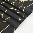 thumbnail image 5 of BalsaCircle 54" x 54" Black Gold Metallic Geometric Design Square Polyester Table Overlay Tablecloths, 5 of 8