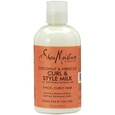 Shea Moisture Coconut & Hibiscus Curl & Style Milk 8 oz (Pack of 3)