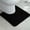 Black, variant on Tripumer U-Shaped Toilet Shaggy Bathroom Contour Rug 20 x 20 inch U Shape Toilet Mat Navy Blue