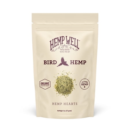 Hemp Well Bird Hemp Seed Hearts - 8 oz Organic