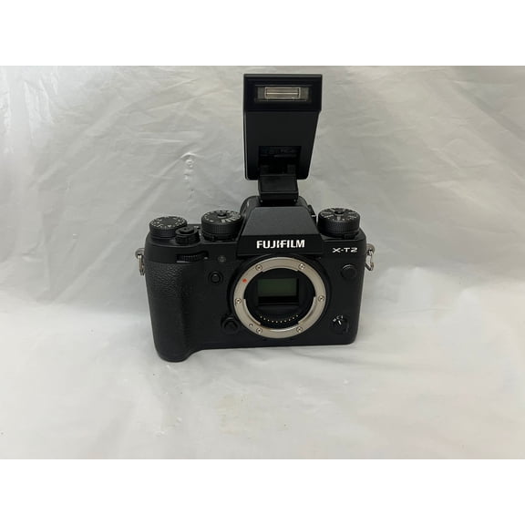 Fujifilm X-T2 Noir 24,3 Mpx Appareil Photo Numérique Sans Miroir Boîtier – Testé Fonctionnel – Inclut Flash et Câble USB
