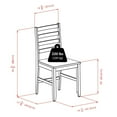 thumbnail image 3 of Winsome Pulman 5-Piece Set Extension Table with Ladder Back Chairs - 94556, 3 of 9