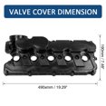 thumbnail image 2 of Unique Bargains 06B103831J Car Engine Valve Cover Replacement Black for Volkswagen Jetta 2005-2014, 2 of 7